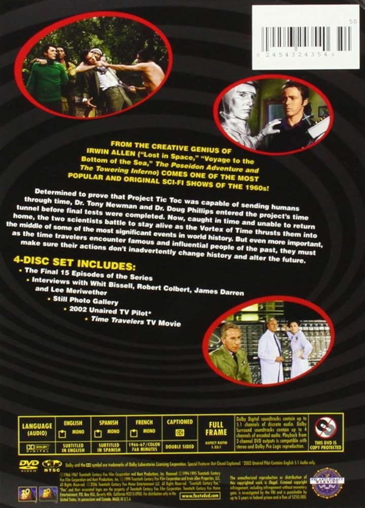 Amazon.com: The Time Tunnel - Volume Two : James Darren, Robert