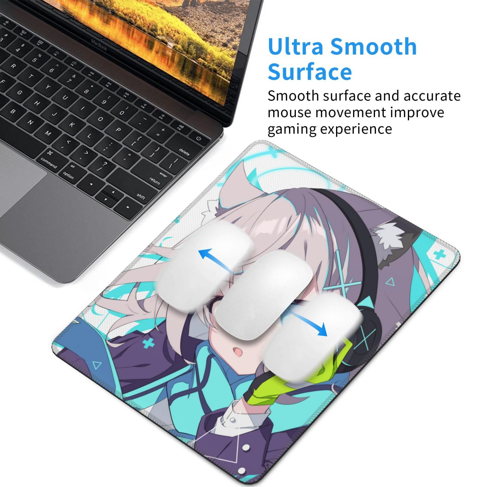 Amazon.co.jp: マウスパッド シロコちゃん ブルアカ 小型 低反発 人間