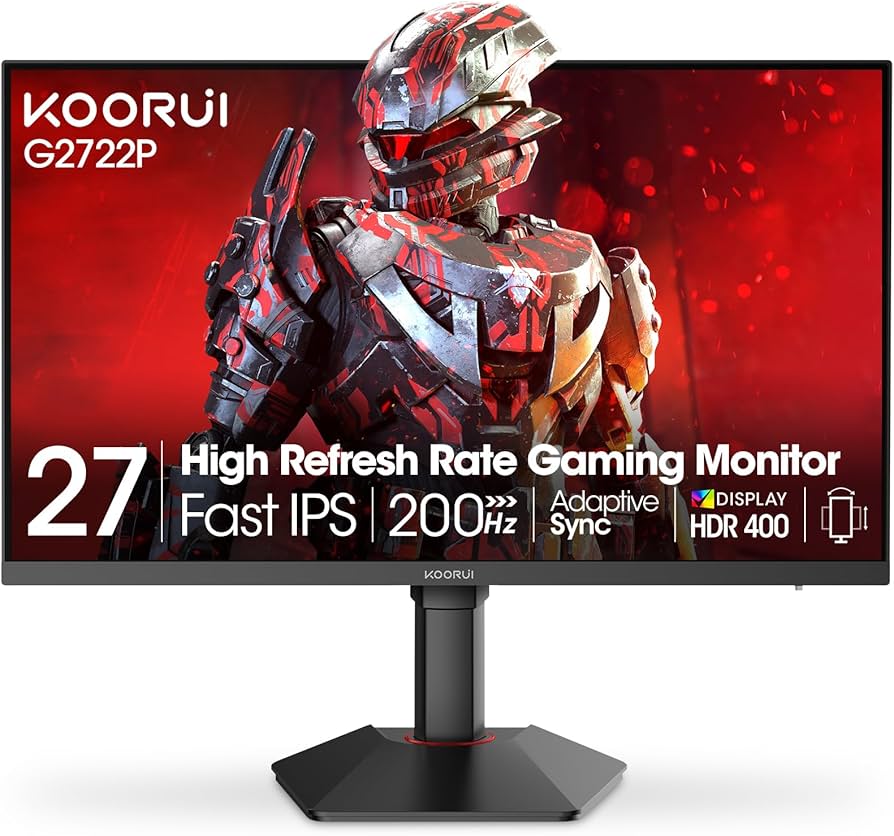 Amazon.com: KOORUI 27 Inch 2K Gaming Monitor, 200Hz QHD (2560 x