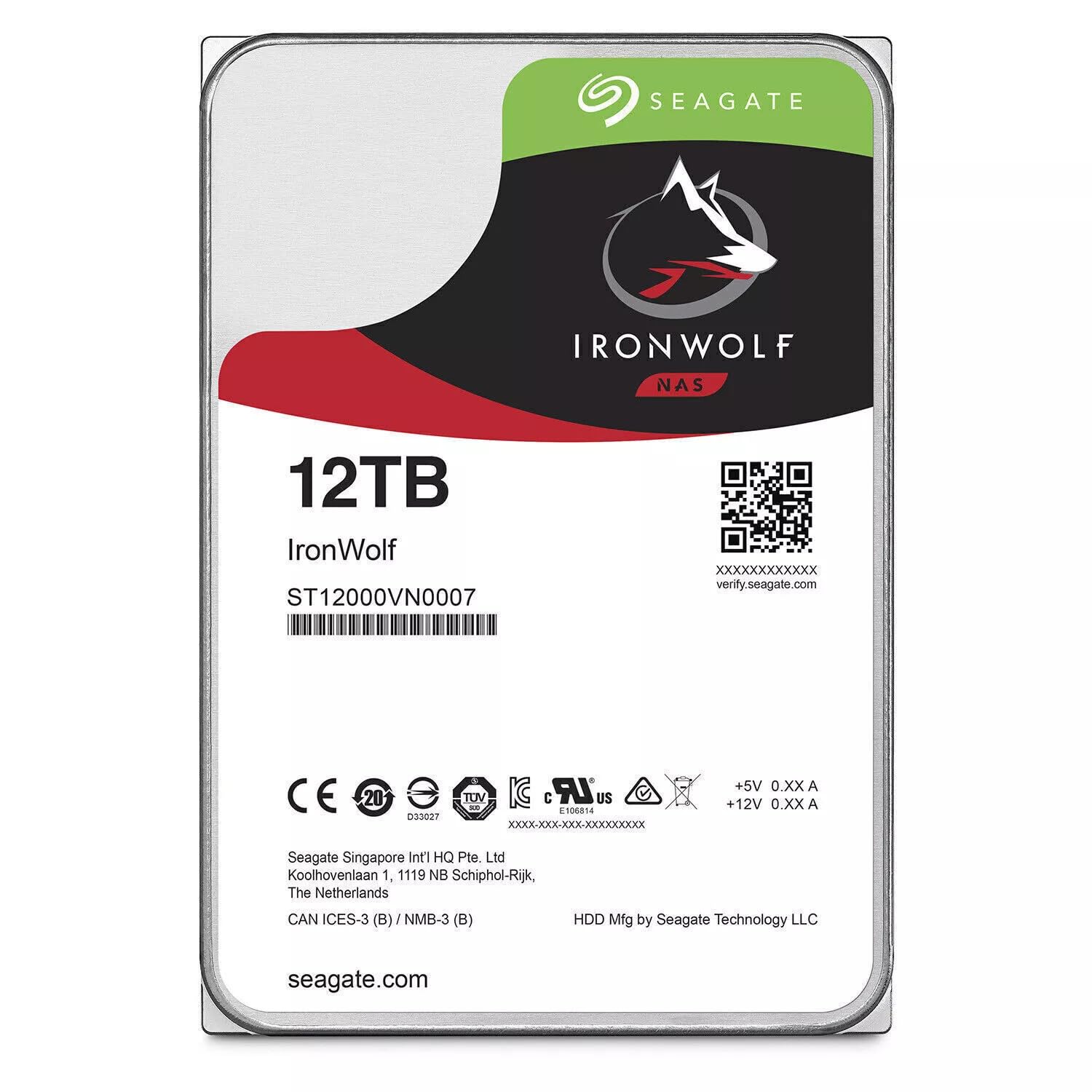 Amazon.com: Seagate IronWolf ST12000VN0007 12 TB 3.5 Internal Hard