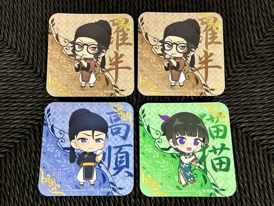 薬屋のひとりごと コラボカフェ コースター&ストロータグ 薬屋の