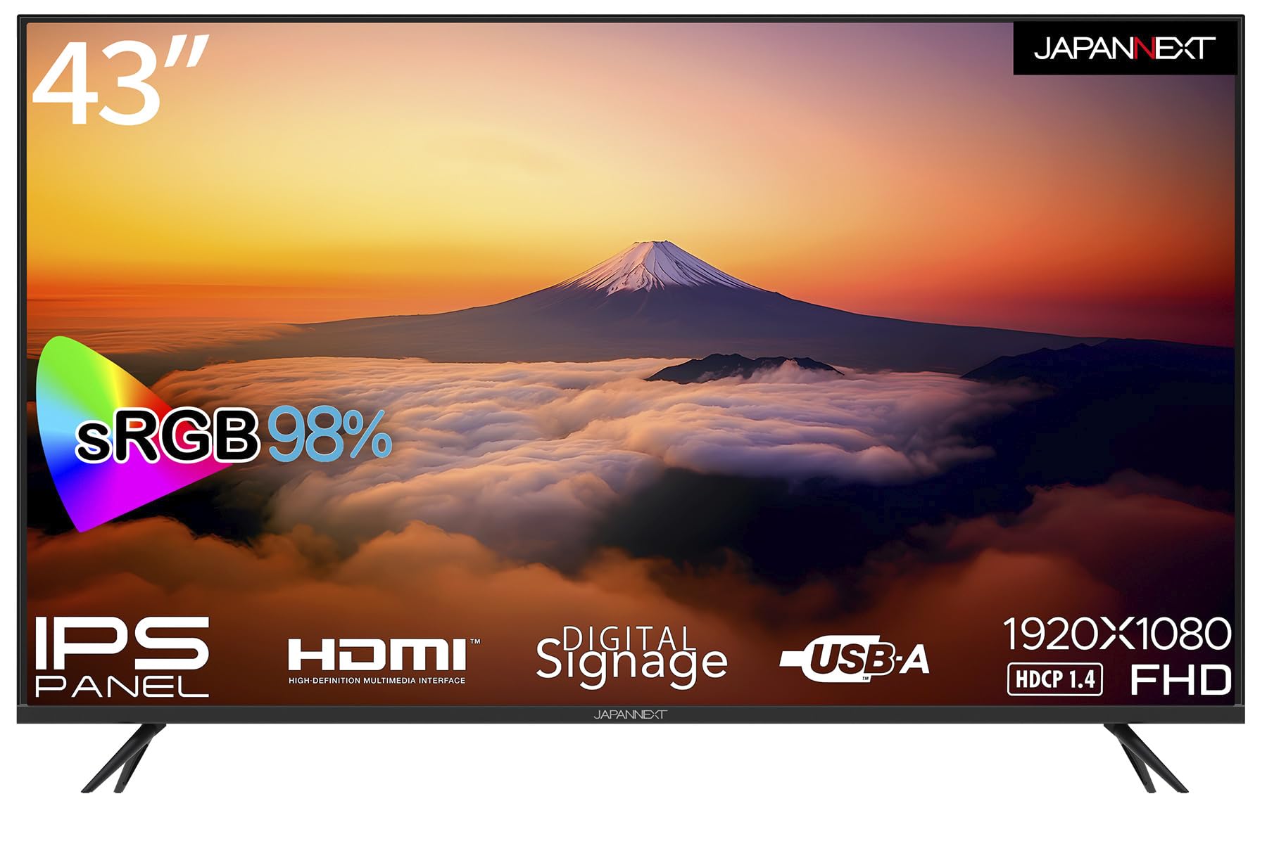 Amazon.co.jp: JAPANNEXT 43インチ モニター フルHD 1920x1080解像度