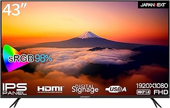 Amazon.co.jp: JAPANNEXT 43インチ モニター フルHD 1920x1080解像度