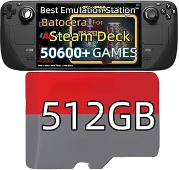 Amazon.com: 512GB Retro Game Card for Steam Deck - 50600+ Plug and