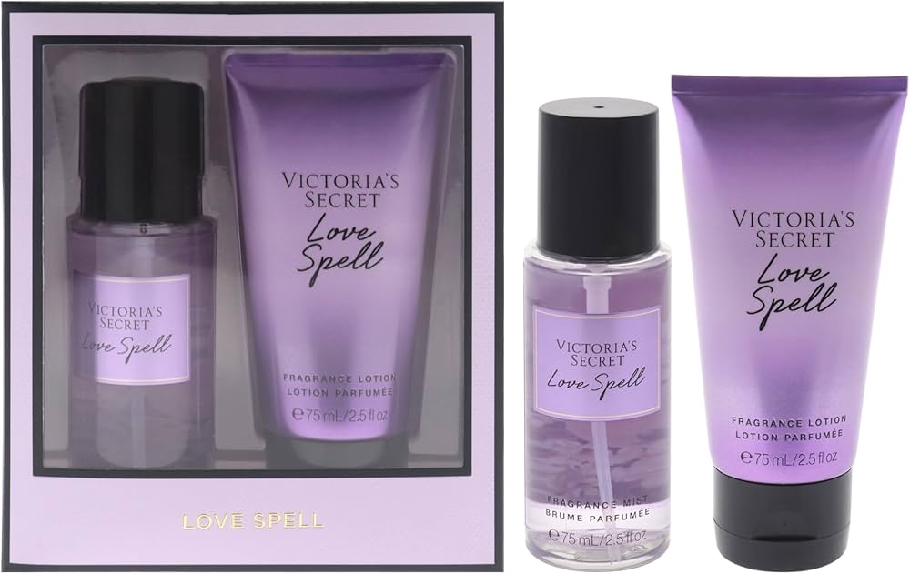 Love Spell Set by Victorias Secret for Women - 2 Pc Mini Gift Set