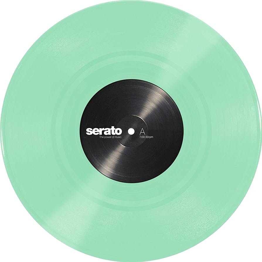 Serato Control Vinyl クリアグリーン2枚セット Serato Control Vinyl