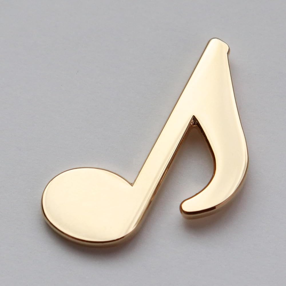 Amazon.co.jp: ピンバッジ 八分音符 楽譜の記号をデザインしたピンズ