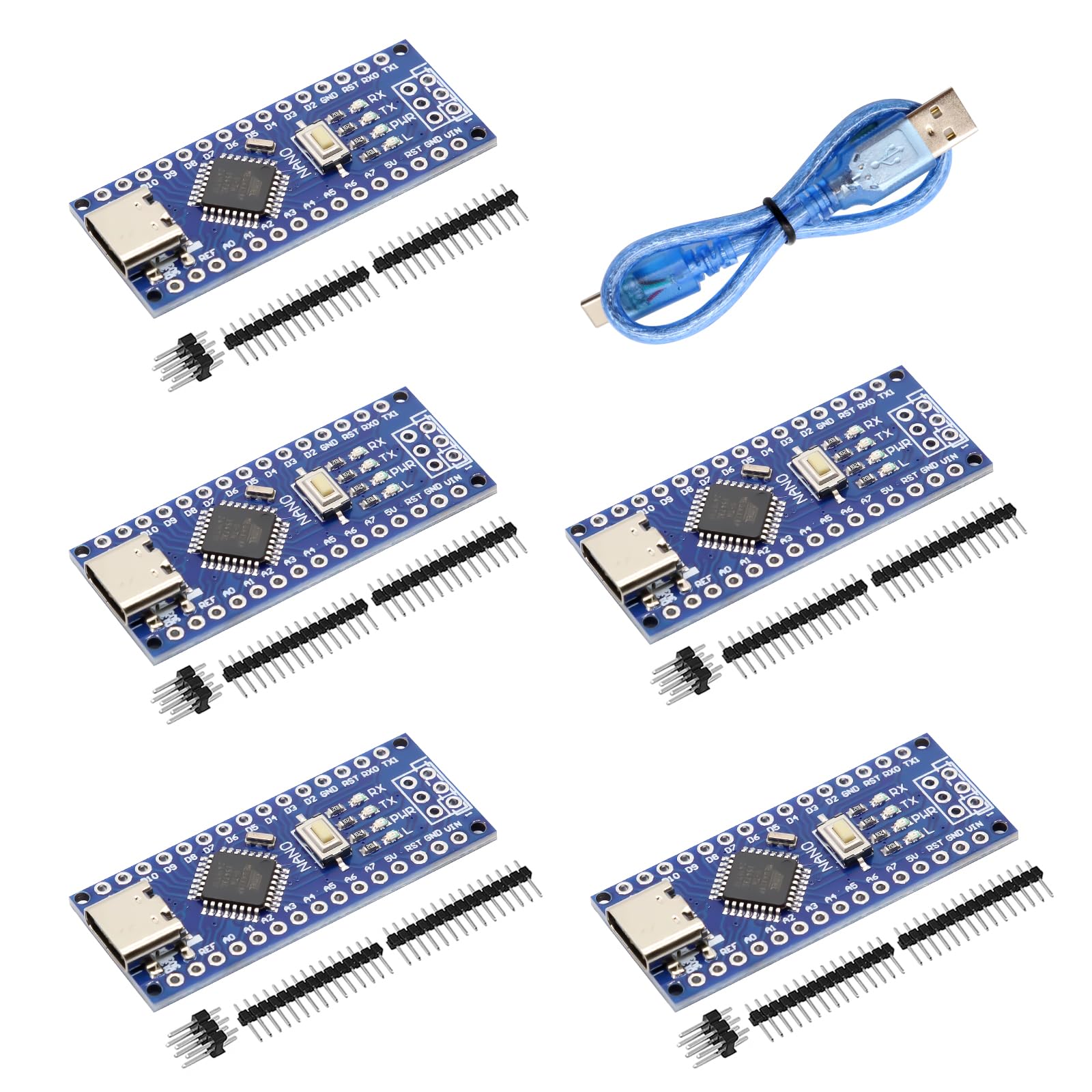 Amazon.com: Nano V3.0 Board with Cable, AYWHP 5PCS Nano Board