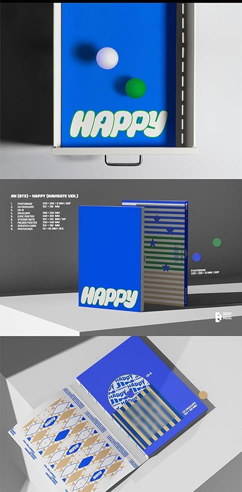 Amazon.com: Koread JIN Bts Album Happy 1st Solo Album (Standard