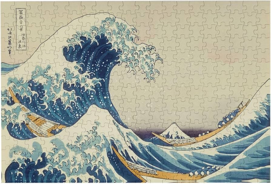 Amazon.co.jp: 葛飾北斎 『富嶽三十六景 神奈川沖浪裏(浮世絵