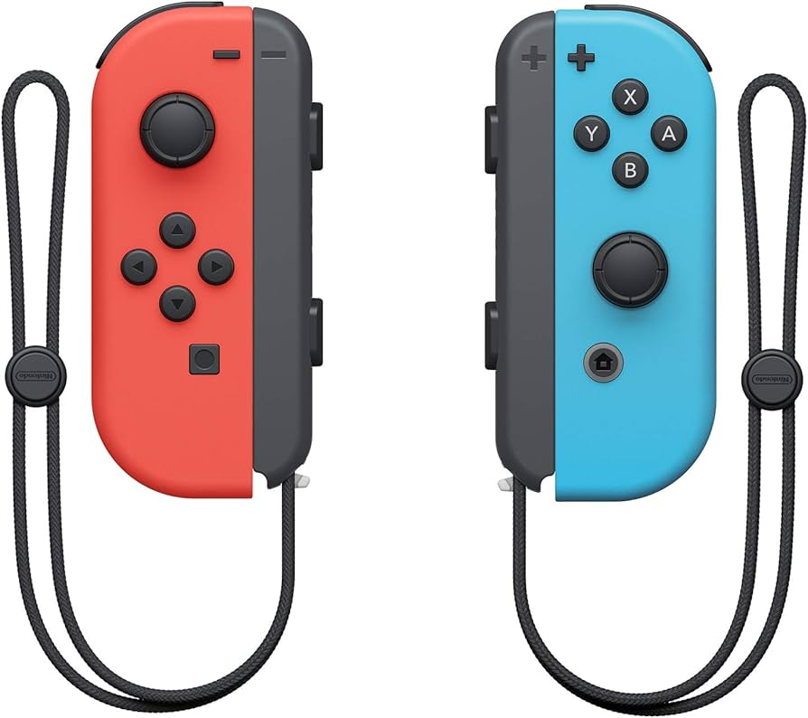 Nintendo Joy-Con (L/R) - Neon Red/Neon Blue : Amazon.co.uk: PC