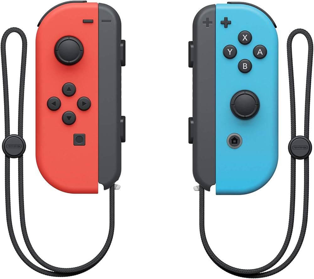 Amazon.com: Nintendo Joy-Con (L/R) - Neon Red/Neon Blue : Video Games