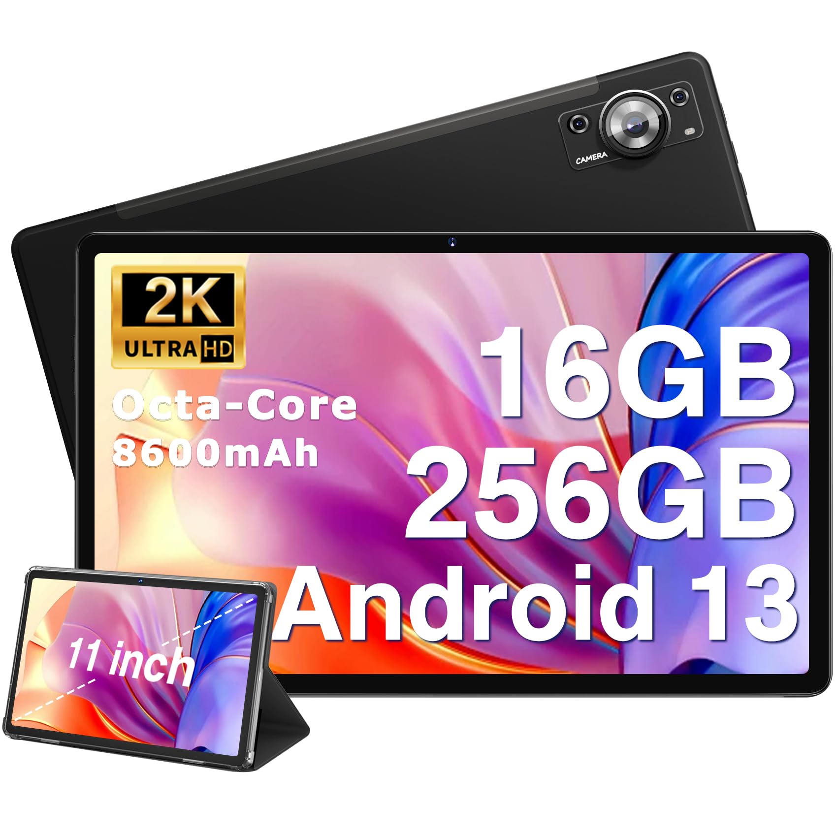 2023 Newest Tablet 11 inch Android 13 Tablets, 16GB RAM+256GB ROM+