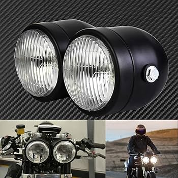 Amazon | HDBUBALUS 汎用 ツインズ フロント ヘッドライト ダブル