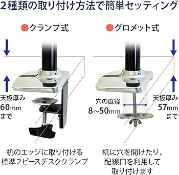 Amazon.co.jp: ERGOTRON エルゴトロン LX モニターアーム デスク