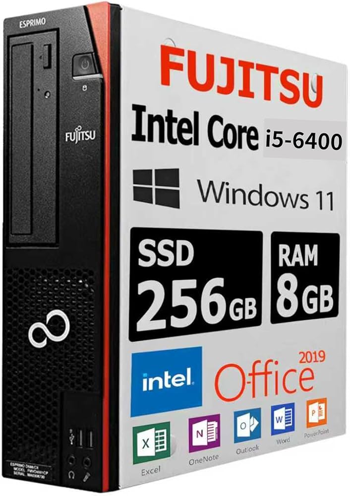 Amazon | 【整備済み品】富士通 デスクトップPC D586/第6世代 i5-6400