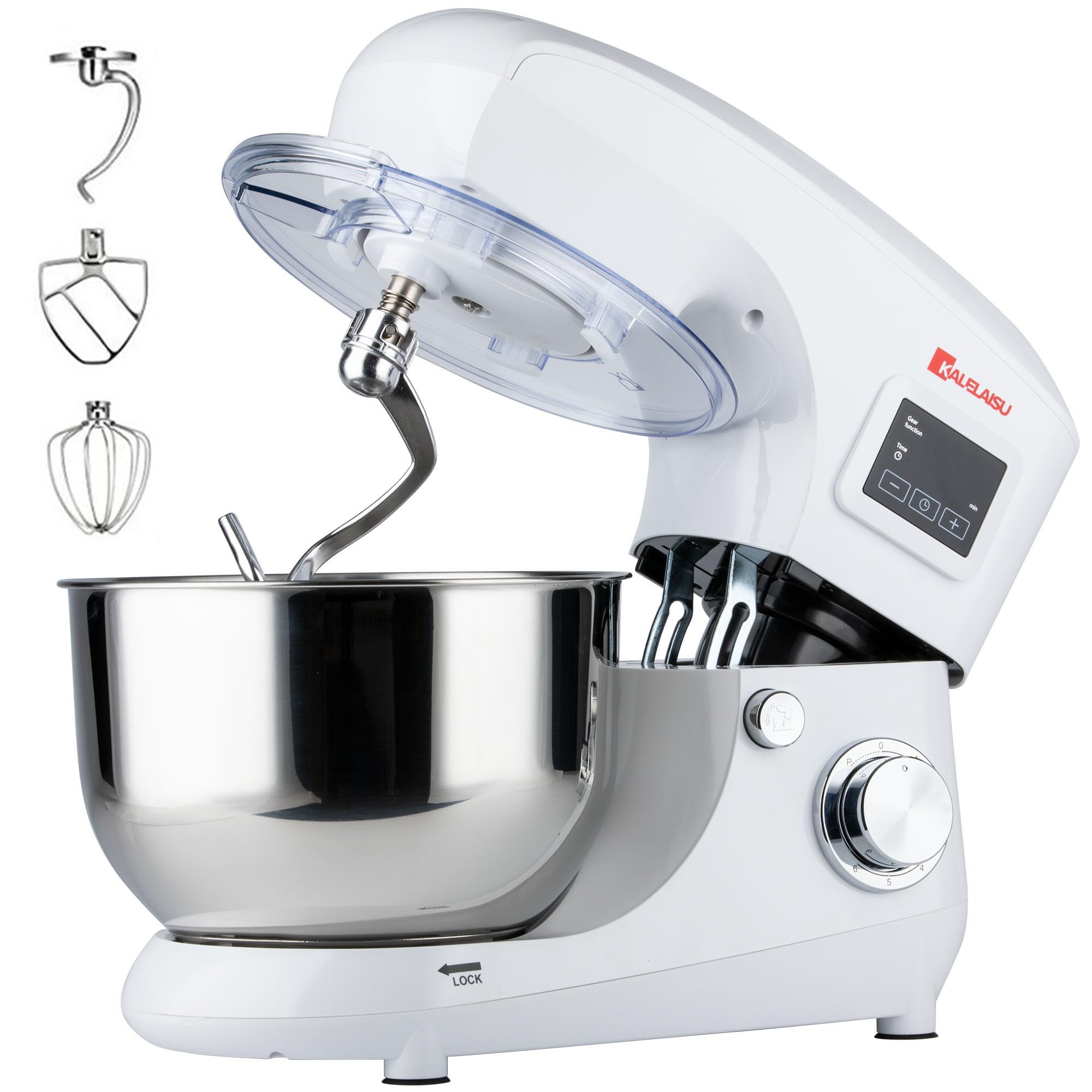 Amazon | KALELAISU スタンドミキサー 業務用ミキサー 5.5L大容量