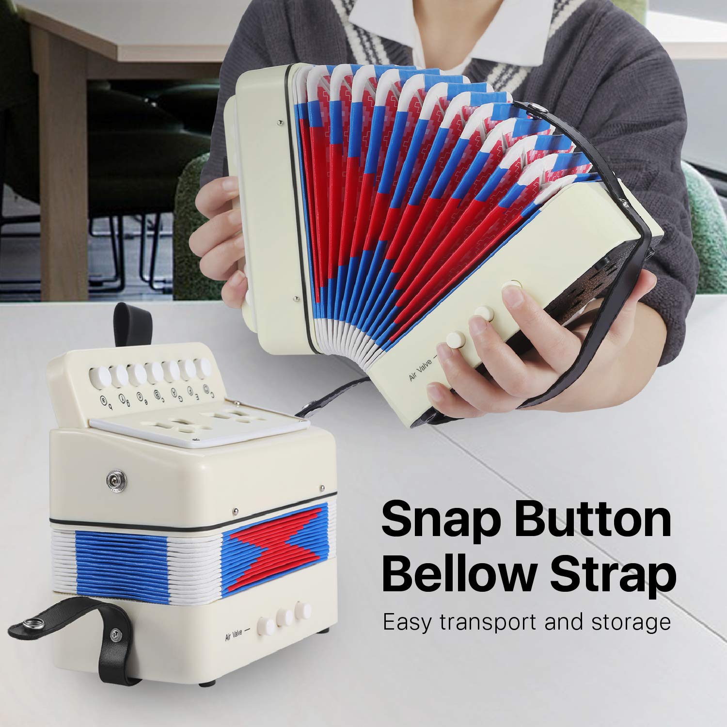 Amazon | Flexzion キッズ10キーアコーディオンインストゥルメント、3