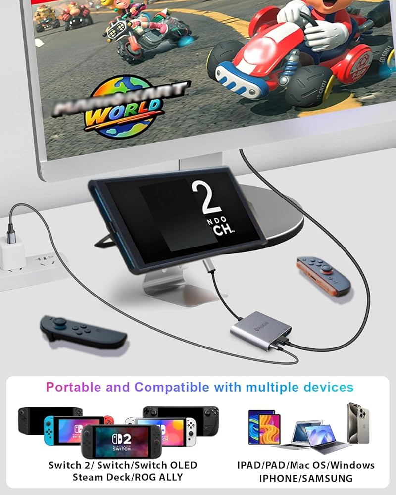 Amazon.com: Switch 2 Dock for Nintendo Switch 2 Docking Station