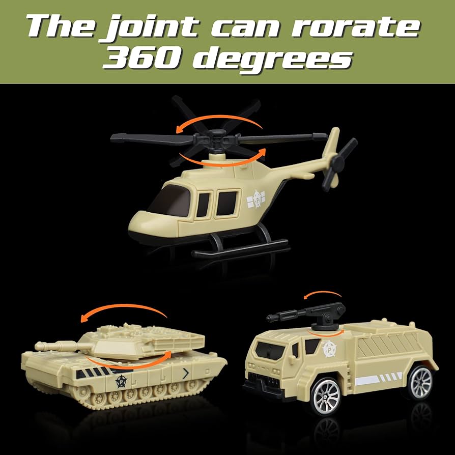 Amazon.co.jp: XDUOYJOY ミリタリー戦車おもちゃセット 陸軍おもちゃ 7