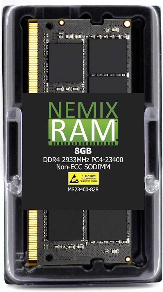 NEMIX RAM 8GB (1X8GB) DDR4 2933MHZ PC4-23400 2Rx8 1.2V CL21 260