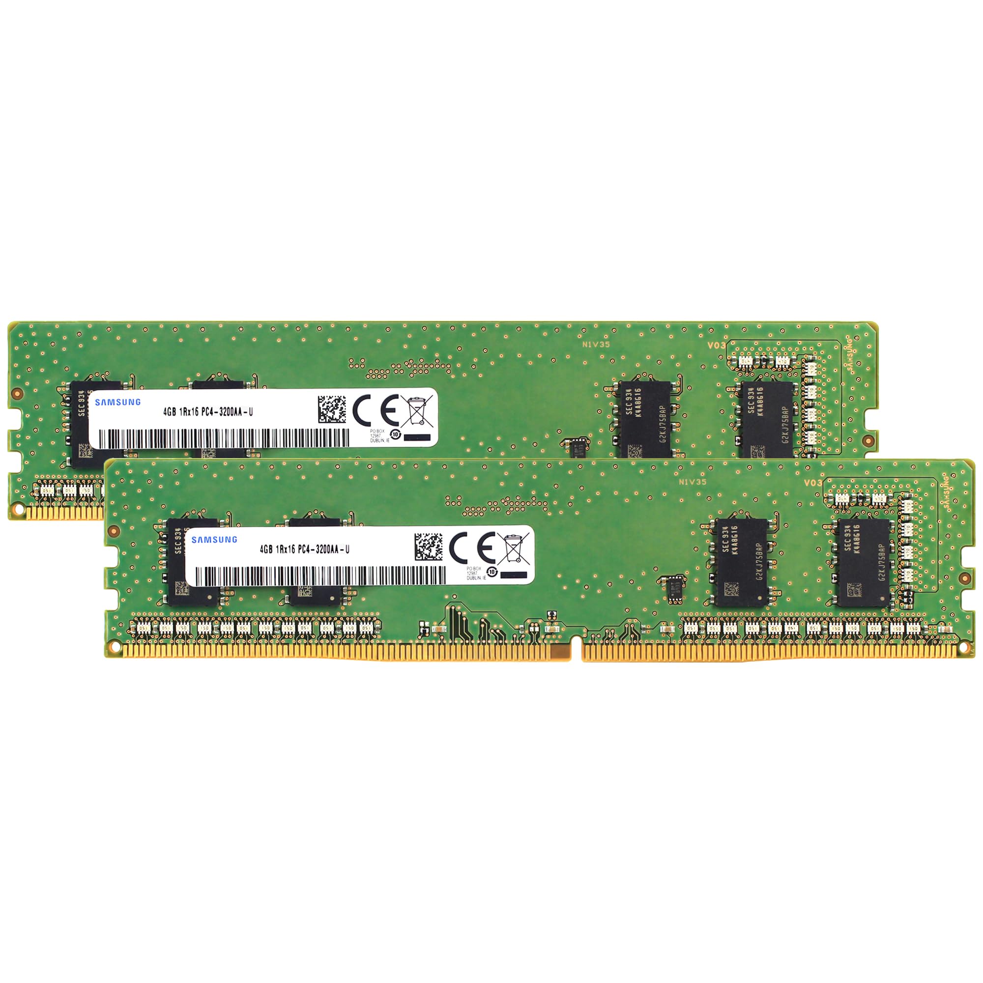 Samsung 8GB (2x4GB) DDR4 3200MHz PC4-25600 (PC4-3200AA) CL22 UDIMM