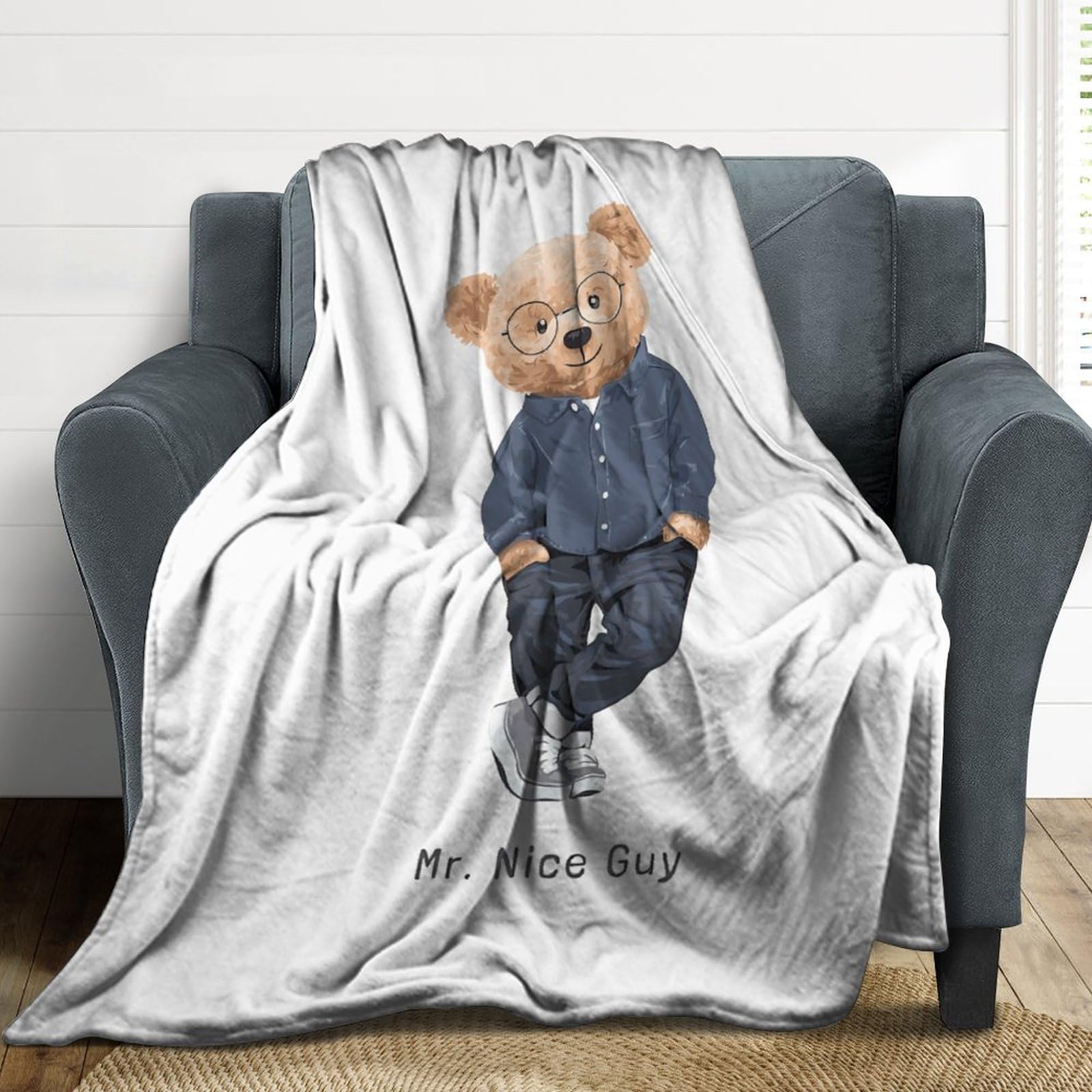 Amazon｜Teddy Bear テディベア 毛布 ブランケット フランネル