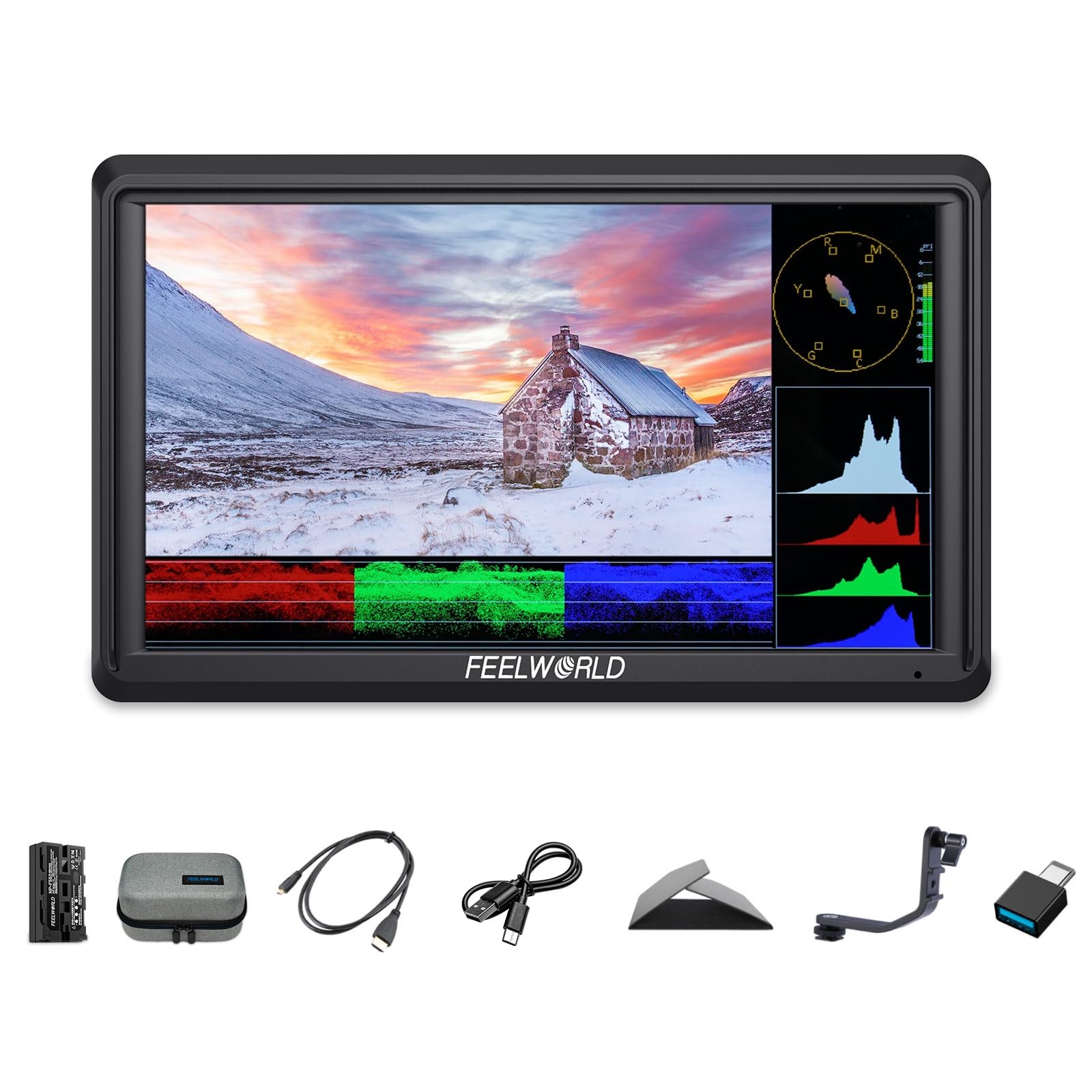 Amazon.com : FEELWORLD FW568V3 Video Camera Monitor 6 Inch 4K HDMI