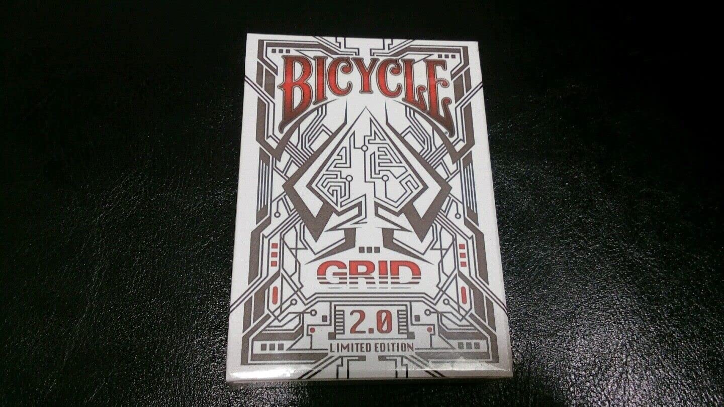 Amazon.com: Bicycle Grid 2.0 Red Playing Cards Glows Under
