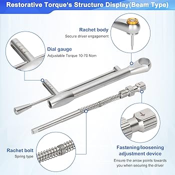 Amazon | 歯科インプラント トルクレンチセット ユニバーサル補綴