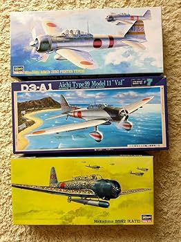 Amazon.co.jp: プラモデル 1/72 真珠湾攻撃 3機種セット ハセガワ零戦