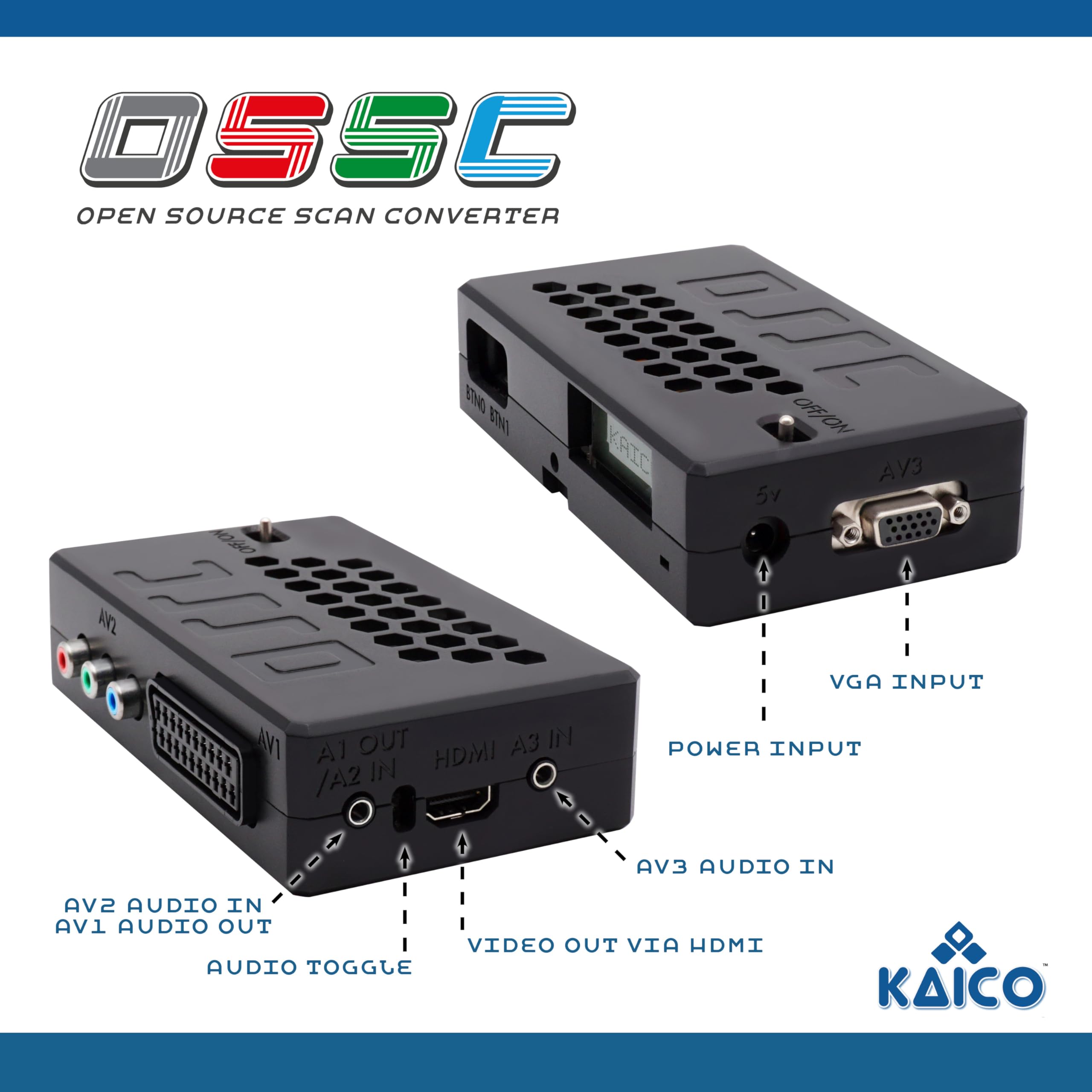 Kaico Edition OSSC Open Source Scan Converter 1.8 with SCART