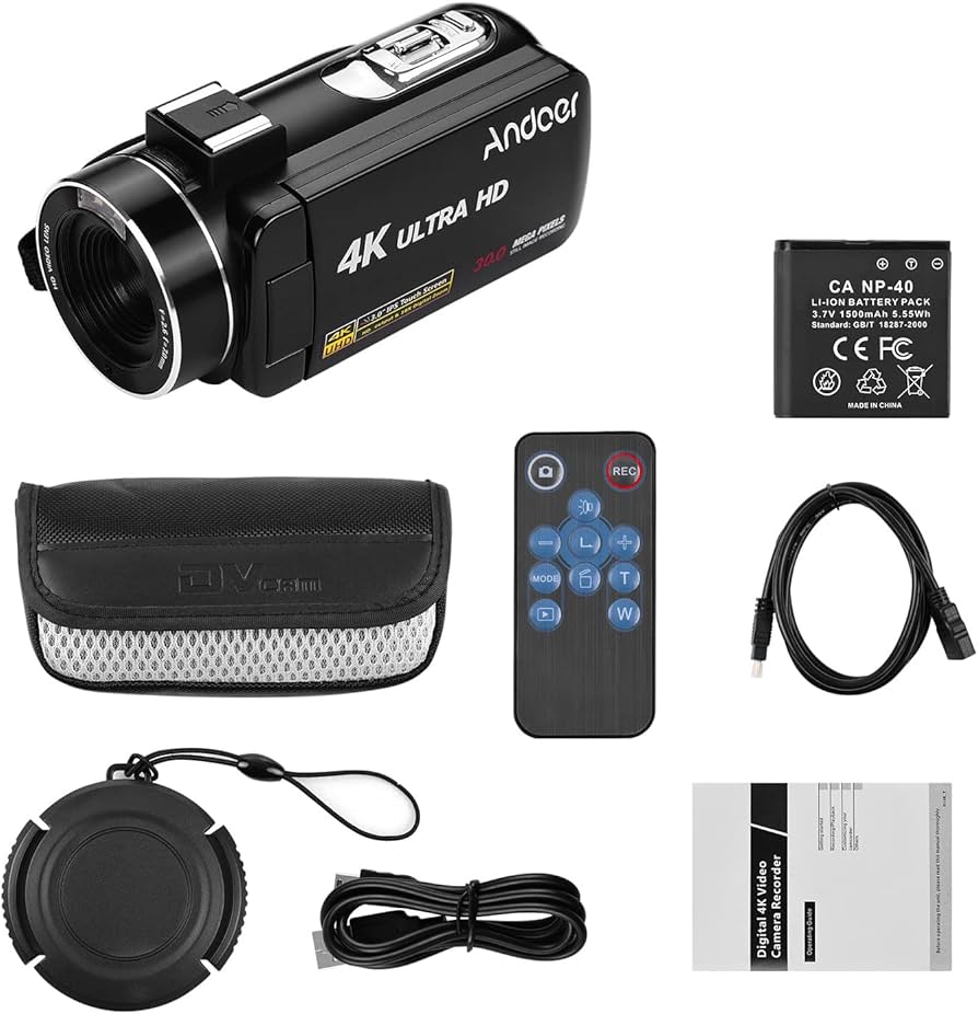 Amazon.co.jp: BUZHI デジタルビデオカメラ 4K ハンドヘルド DV