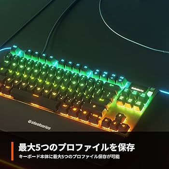 Amazon.co.jp: SteelSeries ゲーミングキーボード テンキーレス 有線