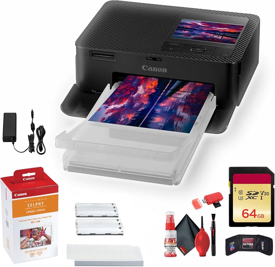 Amazon.com : Canon SELPHY CP1500 Compact Photo Printer (Black