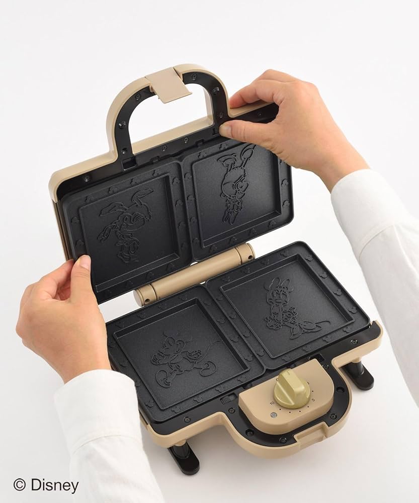 Amazon.co.jp: BRUNO BOE136-BE Disney Hot Sandwich Maker, Double
