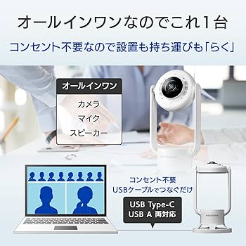 Amazon.co.jp: アイ・オー・データ IODATA USBカメラ 360度撮影 マイク