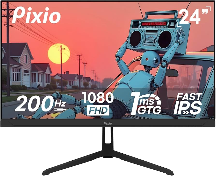 Amazon.com: Pixio PX248 Wave 24 inch 200Hz Refresh Rate FHD 1080p
