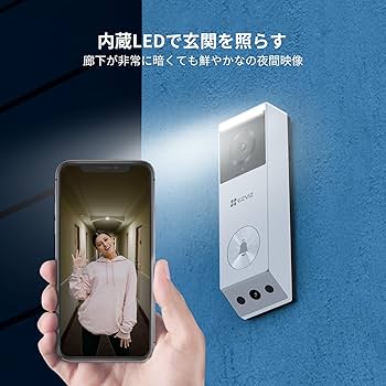 Amazon.co.jp: 【Amazon.co.jp限定】EZVIZ ビデオドアホン ドアホン
