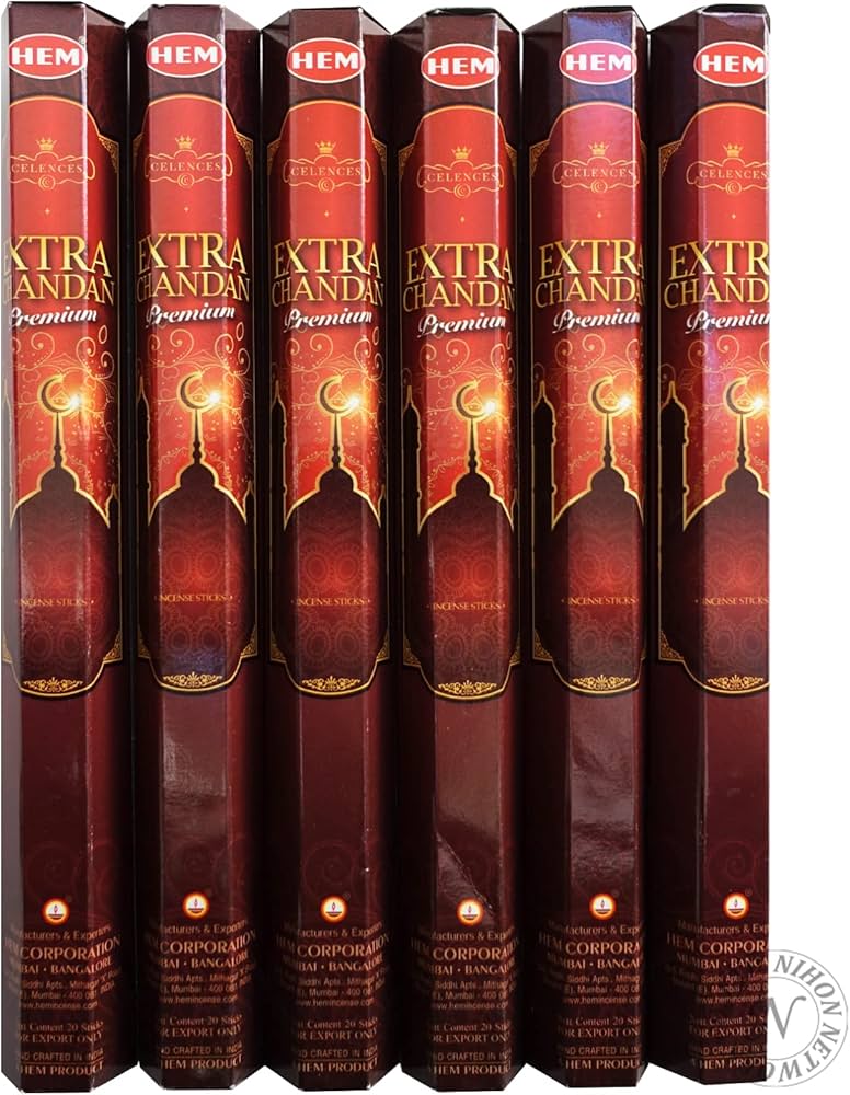 Amazon.co.jp: HEM六角香エキストラチャンダン6個セット : ホーム