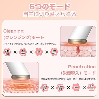 Amazon.co.jp: 美顔器 1台多役 EMS 高性能 美容器 RF温冷美顔器 多機能