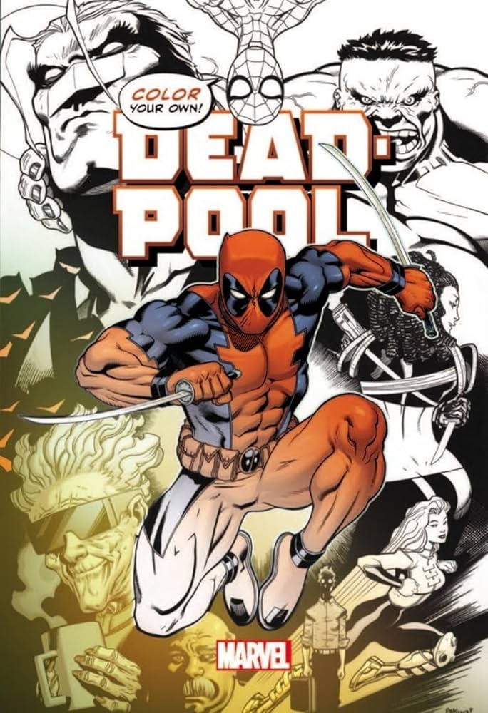 Amazon.com: Color Your Own Deadpool: 9781302900519: Marvel
