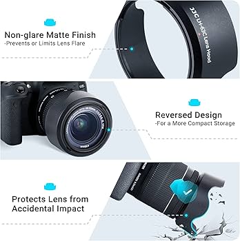 Amazon | Canon EF-S 18-55mm f/3.5-5.6用レンズフードシェードはSTM