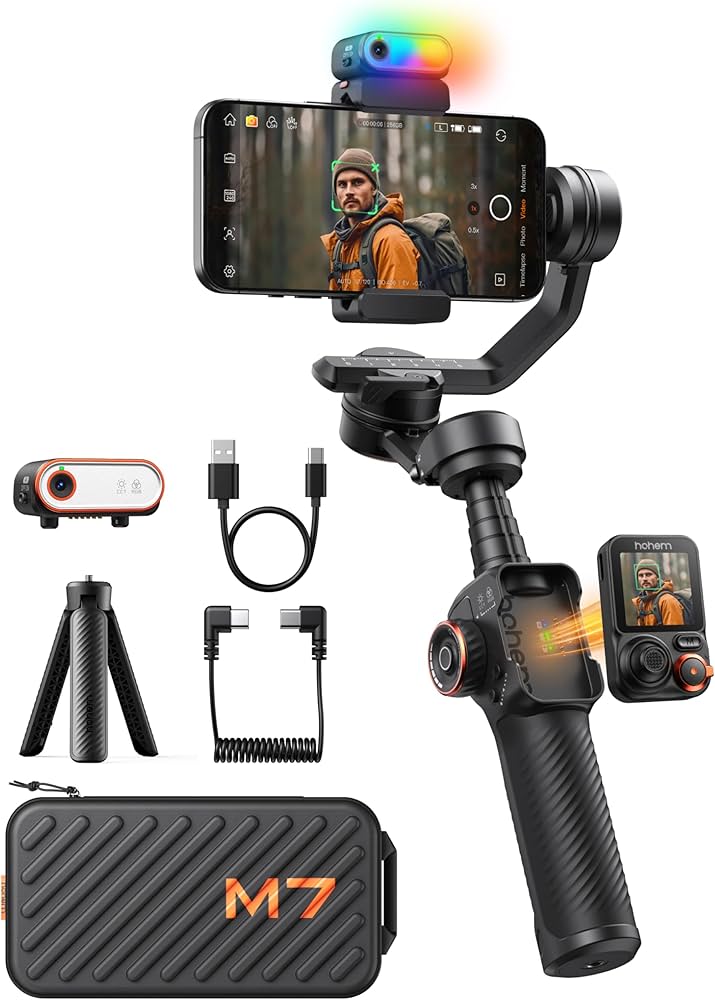 Amazon.com: Hohem iSteady M7 Smartphone Gimbal Stabilizer, AI