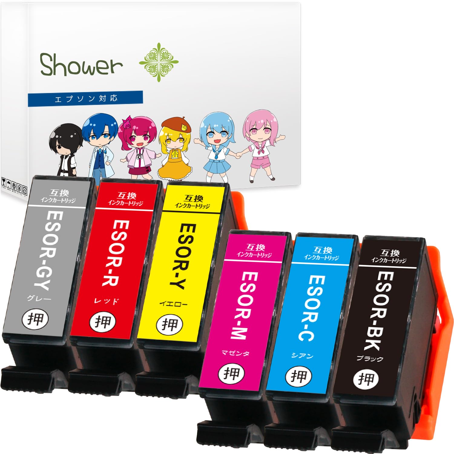 Amazon.co.jp: 【Shower】 インクカートリッジ エプソン 用 SOR (BK/C