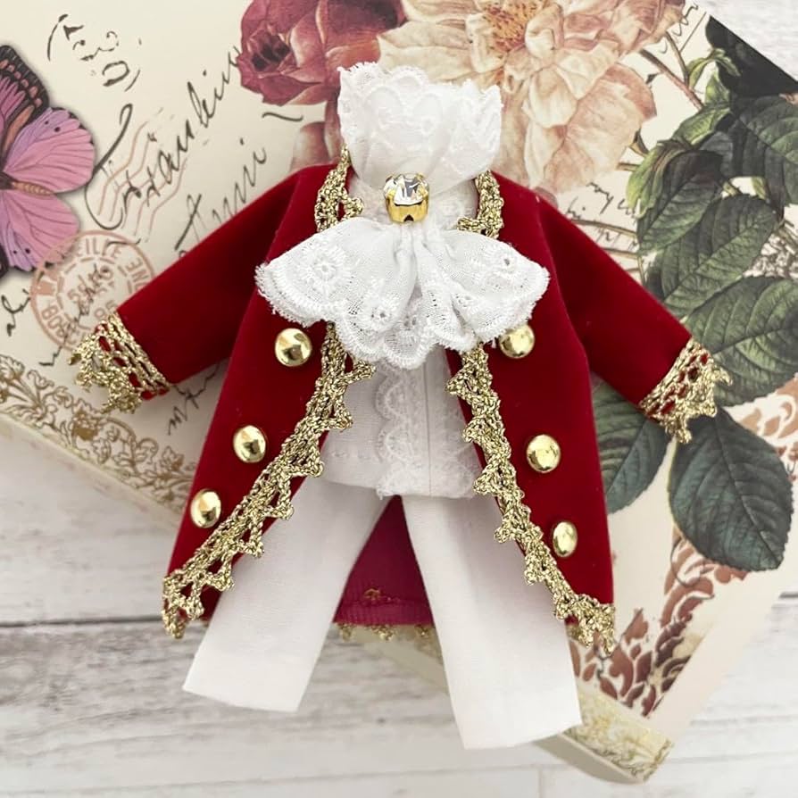 Amazon.co.jp: ドール服 オビツ11 貴族 王子 軍服 赤コート アイドル