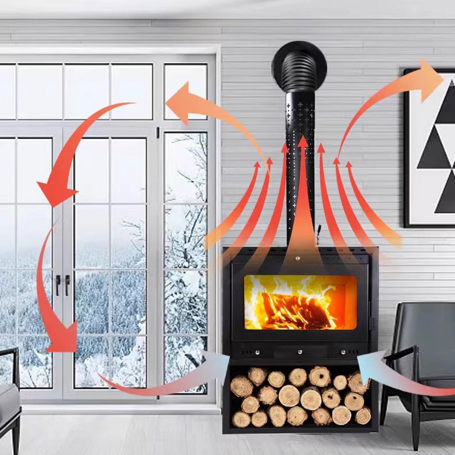 Amazon.co.jp : SciAza 暖炉型ファンヒーター 暖炉型ファンヒーター