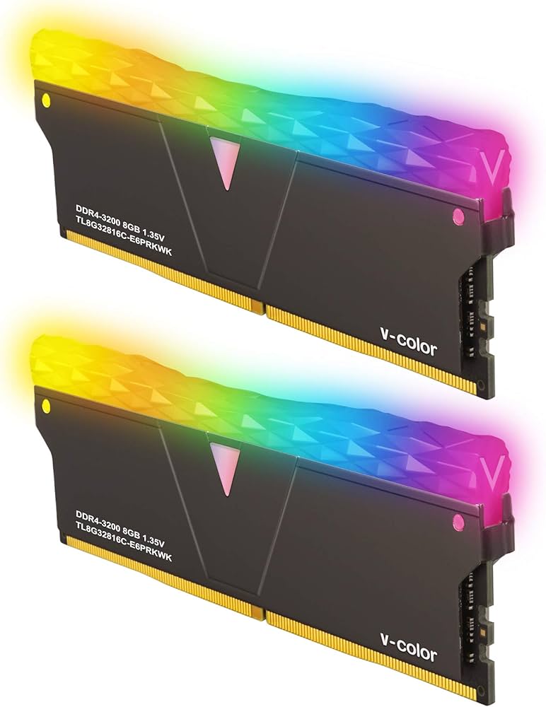 Amazon | v-color Hynix IC デスクトップPC用 ゲーミングメモリ Prism