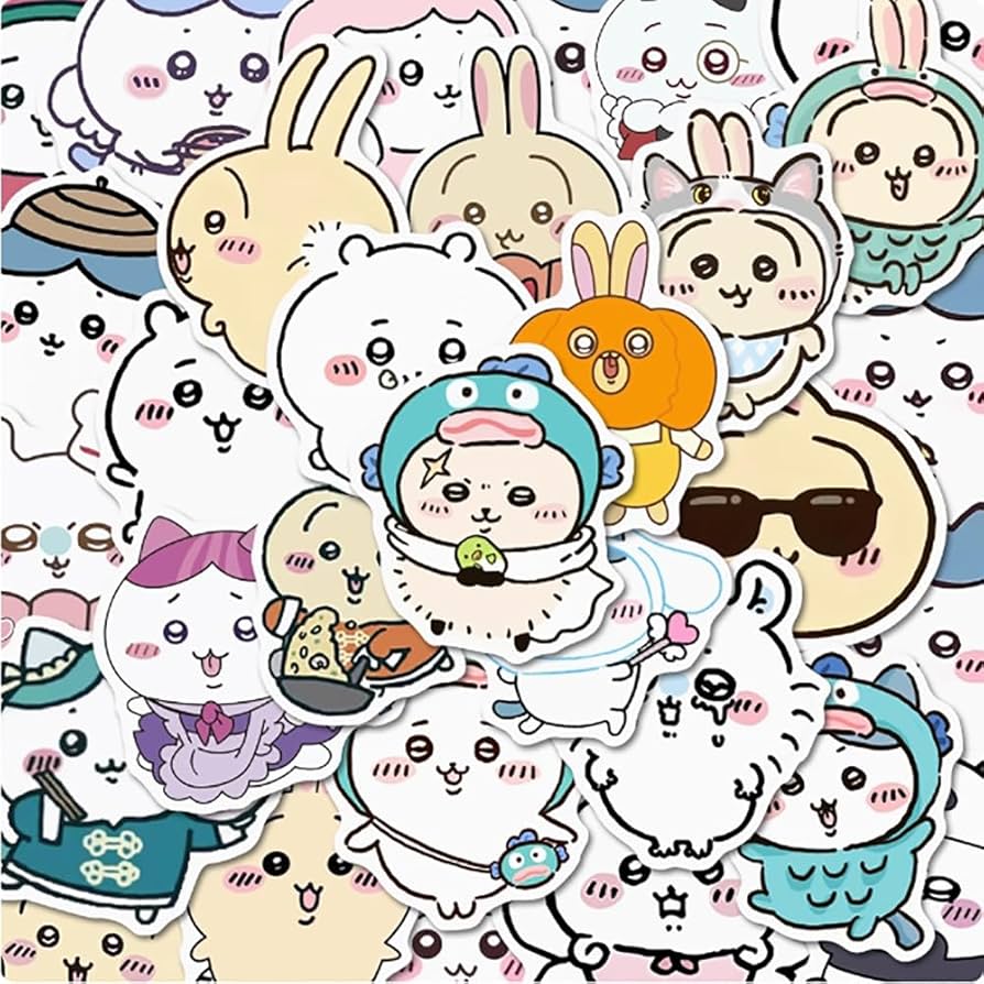 Amazon.co.jp: ちいかわ ステッカー シール ハチワレ うさぎ モモンガ