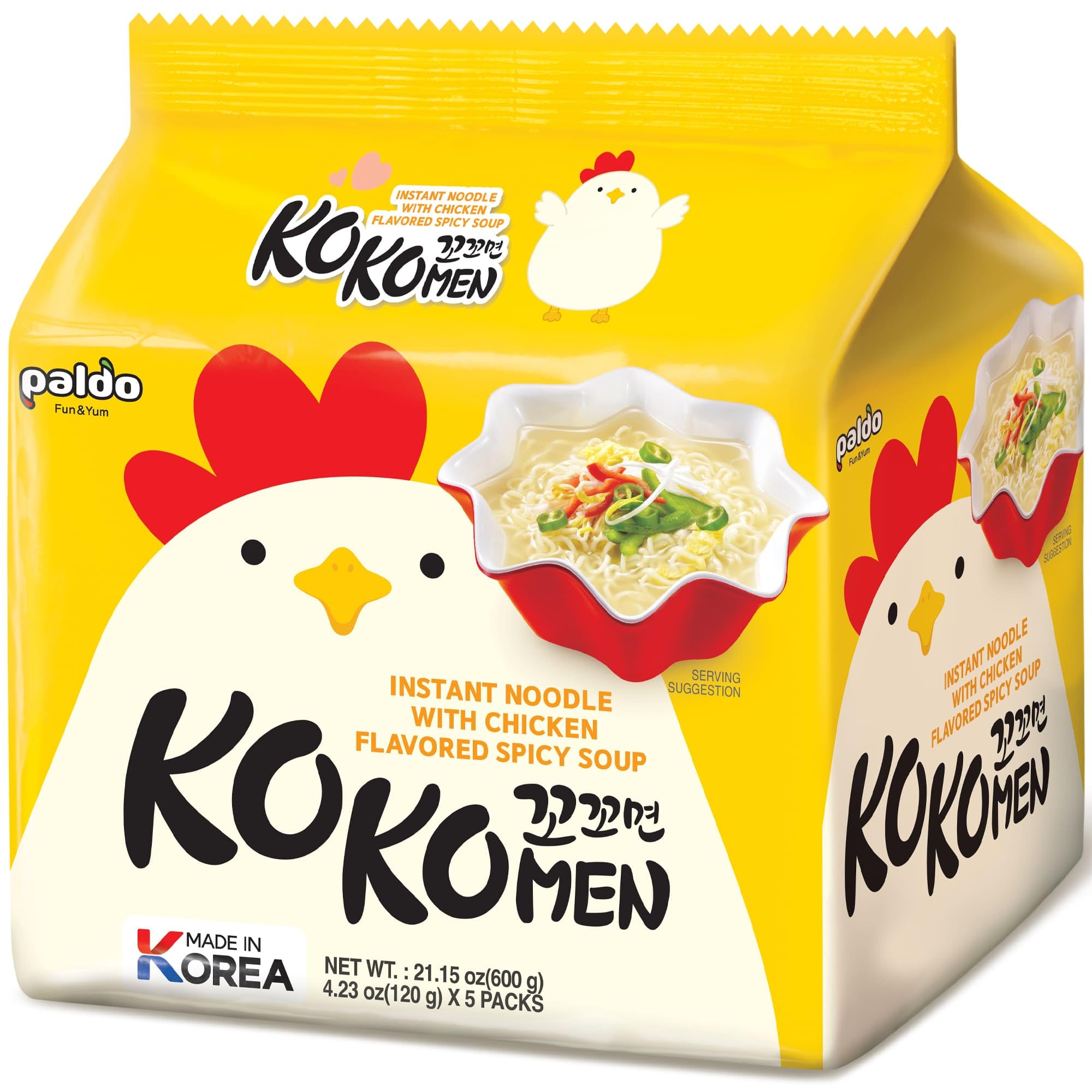 Amazon.com : Paldo Fun & Yum Kokomen Ramen Hot Spicy Instant